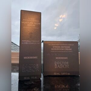 Doctor Babor Moisture Glow Serum and Stress Defense Mushroom Cream Set